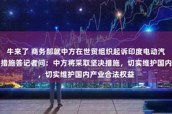 牛来了 商务部就中方在世贸组织起诉印度电动汽车及电池补贴措施答记者问：中方将采取坚决措施，切实维护国内产业合法权益